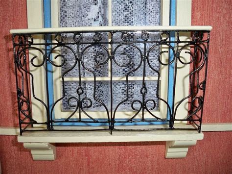 dolls house metal railings|miniature decorative railing.